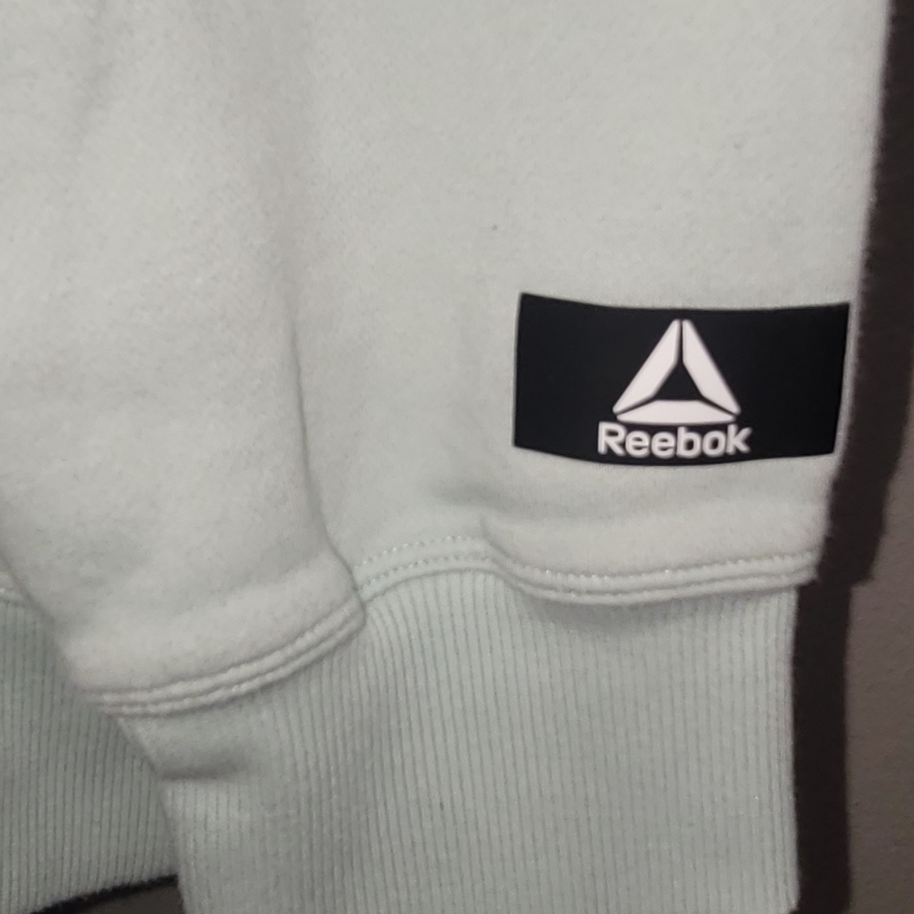 Reebok Women's Plus Large Logo Hoodie with Pocket in "surf spray green" Sz 3XL - Picture 6 of 7